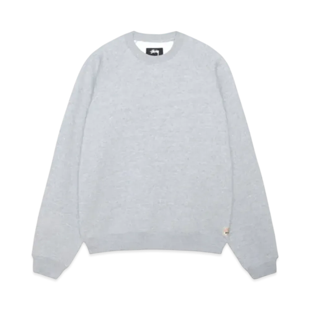 Stussy Fleece Raglan Crew "Grey Heather"