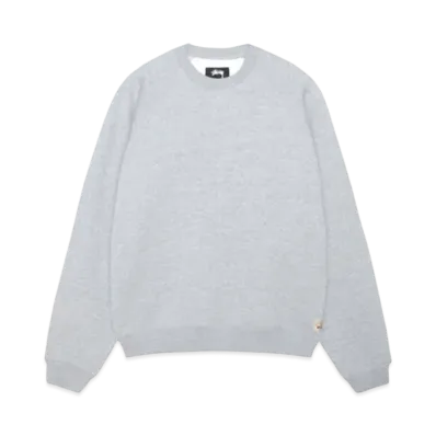 Stussy Fleece Raglan Crew "Grey Heather"