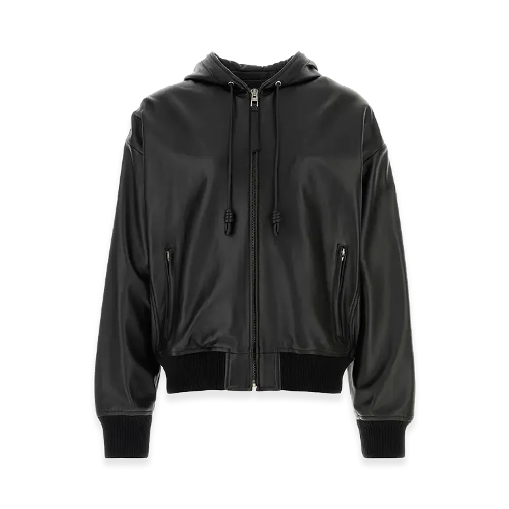 LOEWE Black Denim Bomber Jacket "Black"