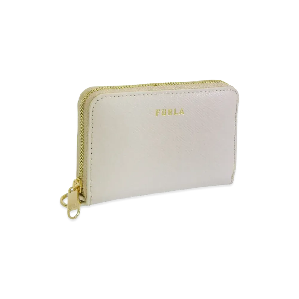 FURLA Gardenia S Zip Around Vitello Andromeda "White"