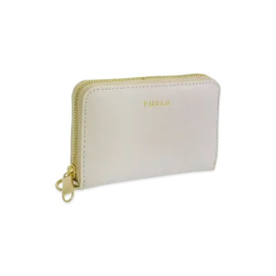 FURLA Gardenia S Zip Around Vitello Andromeda "White"