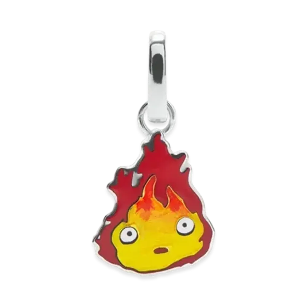LOEWE x Howl's Moving Castle Calcifer Charm In Sterling Silver "Silver"