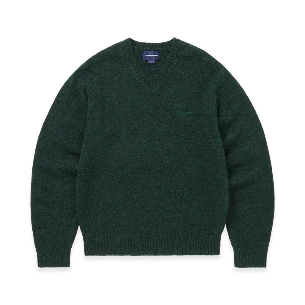 thisisneverthat Brushed V Neck Knit Sweater "Green"