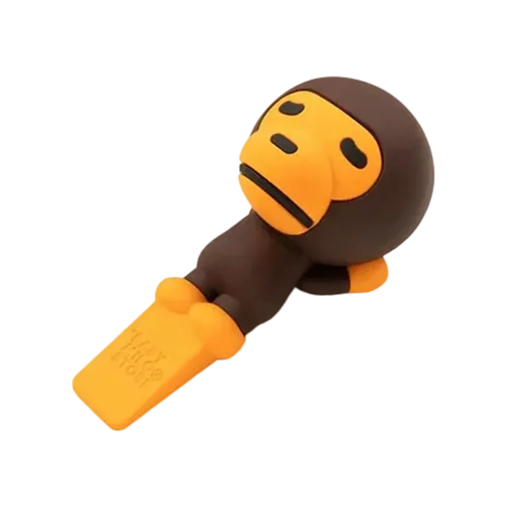 A BATHING APE Baby Milo Door Stopper "Brown"