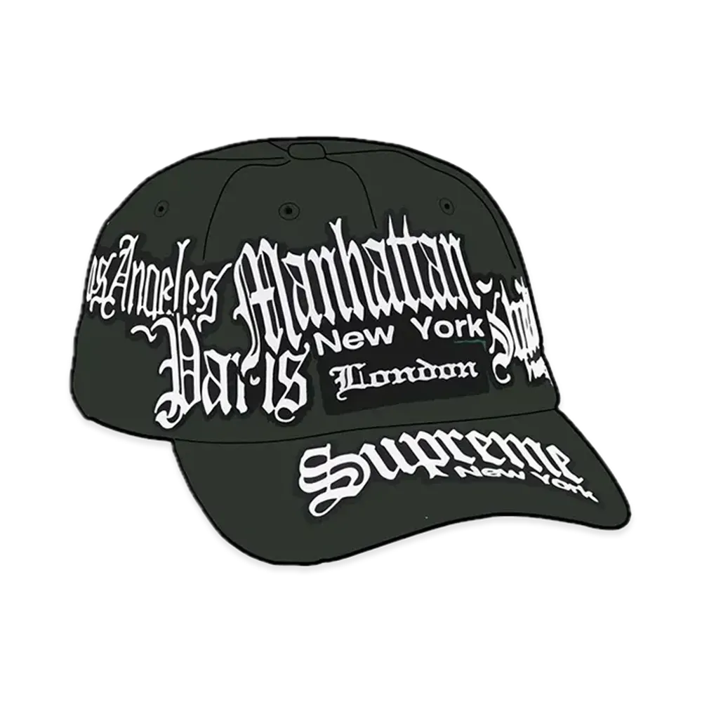 Supreme City Patches 6-Panel "Black"