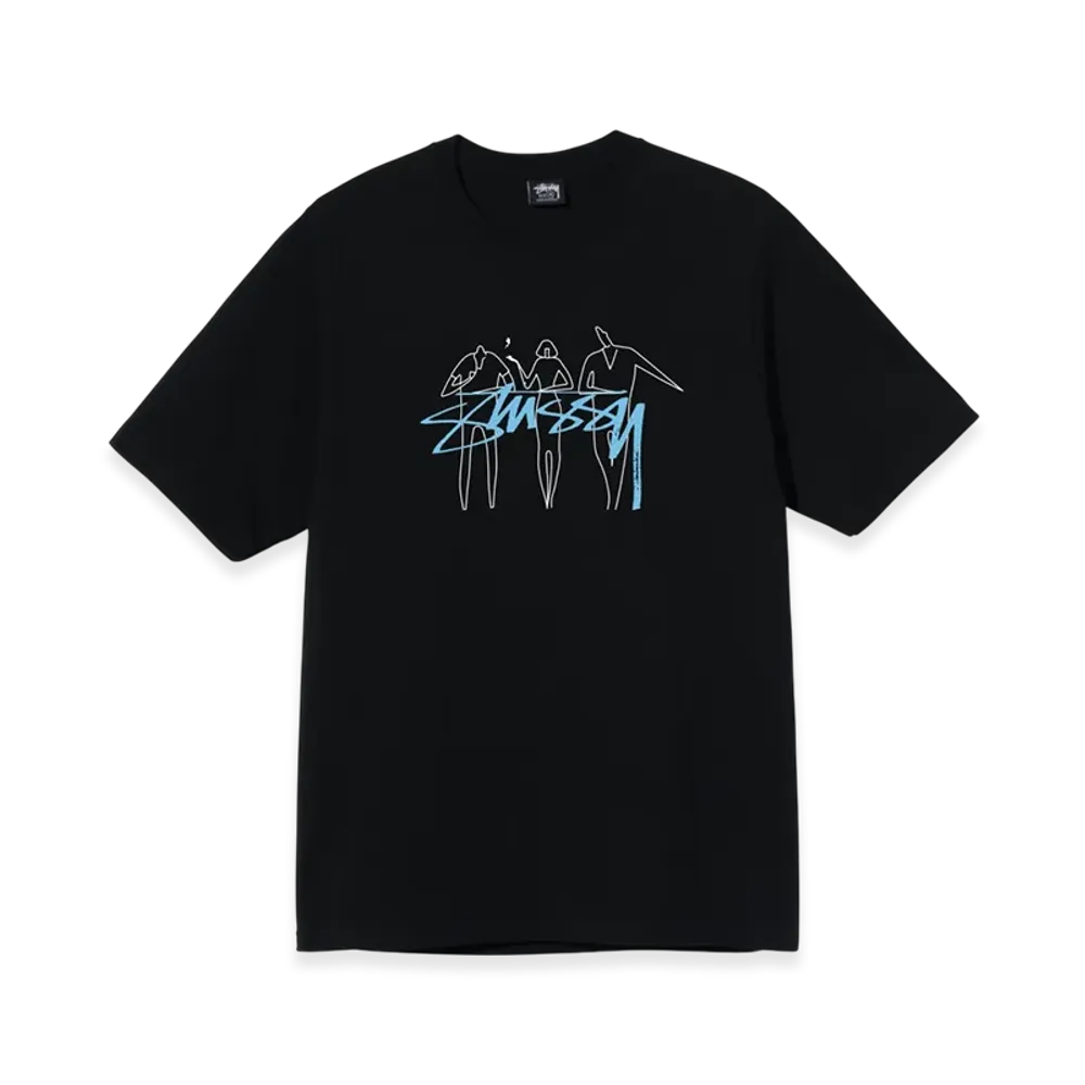 Stussy 3 People Tee "Black"