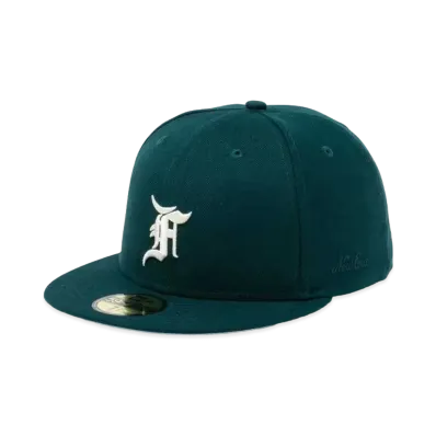 NEW ERA FEAR OF GOD ESSENTIALS 59FIFTY F LOGO "Dark Green"