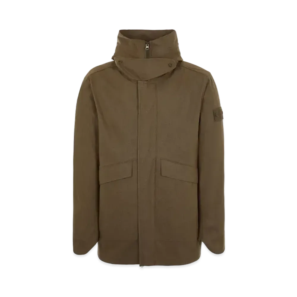 Stone Island 442F1 SW 3L DOWN_GHOST PIECE WITH DETACHABLE LINING "Military Green"