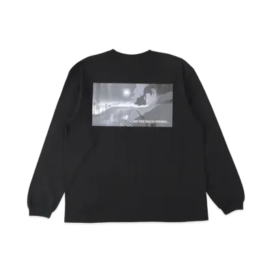 WIND AND SEA X COWBOY BEBOP (MESSAGE) L/S TEE "Black"
