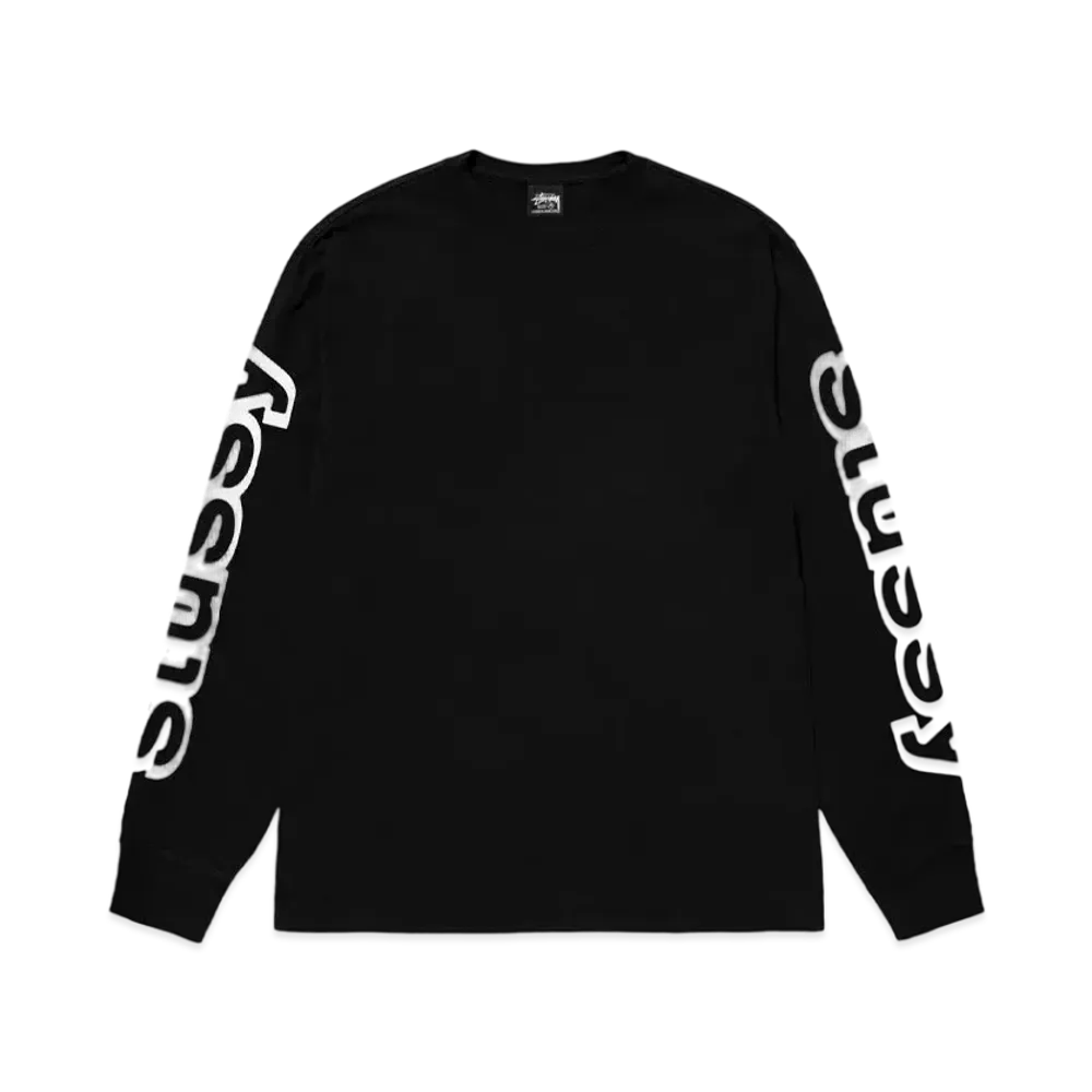 Stussy Sideways LS Tee "Black"