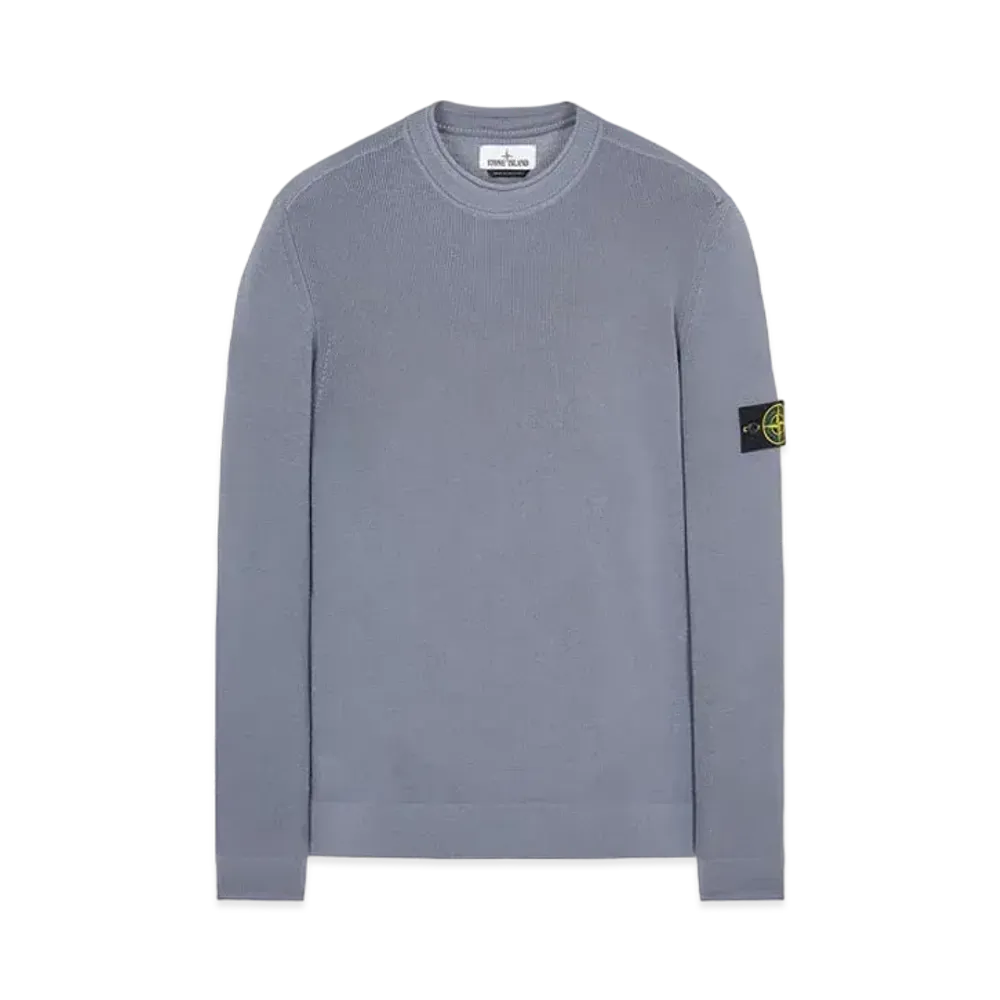 Stone Island 560C2 FULL RIB PURE WOOL "Pastel Blue"