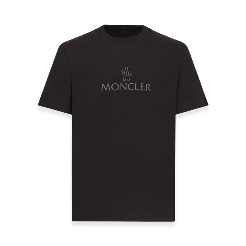 MONCLER Logo Cotton T-Shirt "Black"