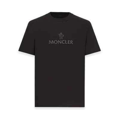 MONCLER Logo Cotton T-Shirt "Black"
