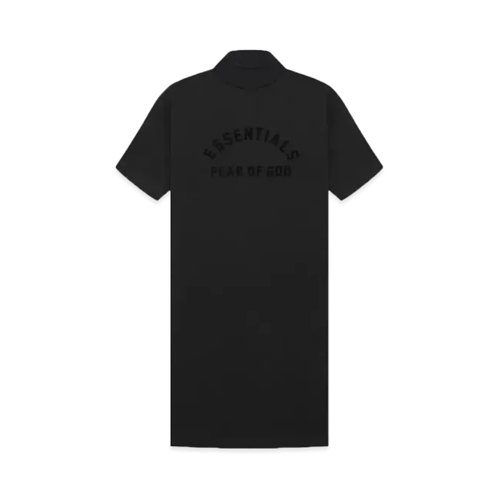 FEAR OF GOD ESSENTIALS Women's 3/4 Sleeve Dress "Black"
