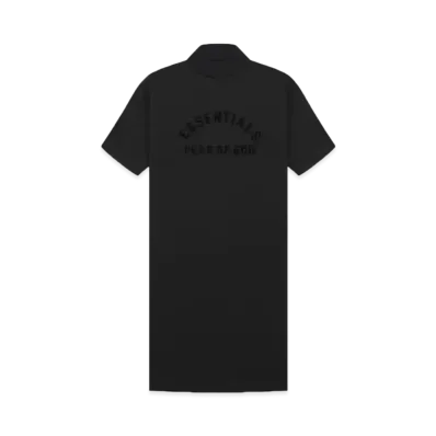 FEAR OF GOD ESSENTIALS Women's 3/4 Sleeve Dress "Black"