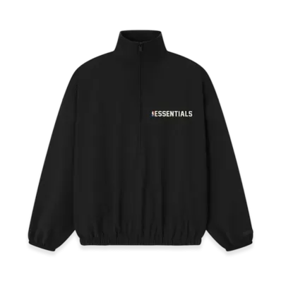 FEAR OF GOD ESSENTIALS Nylon NBA 1/2 Zip Track Jacket "Black"