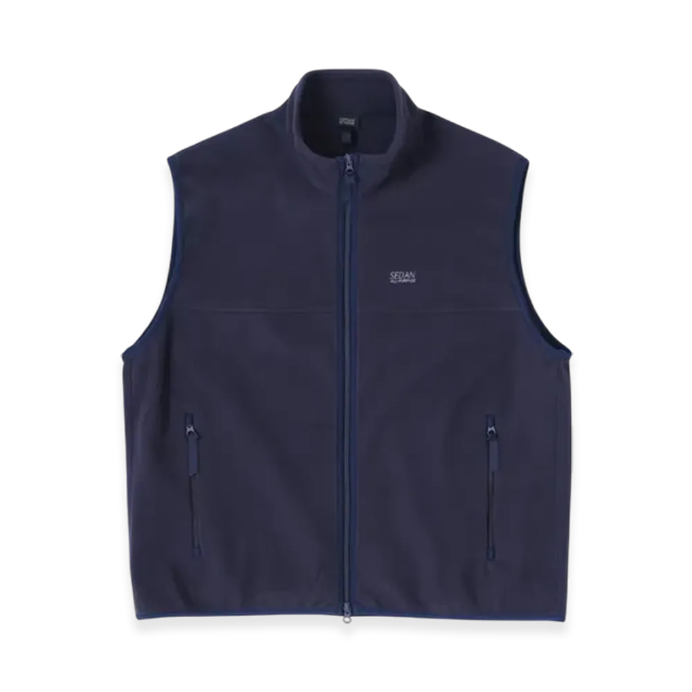 SEDAN ALL-PURPOSE Fleece Full Zip Vest "Navy"