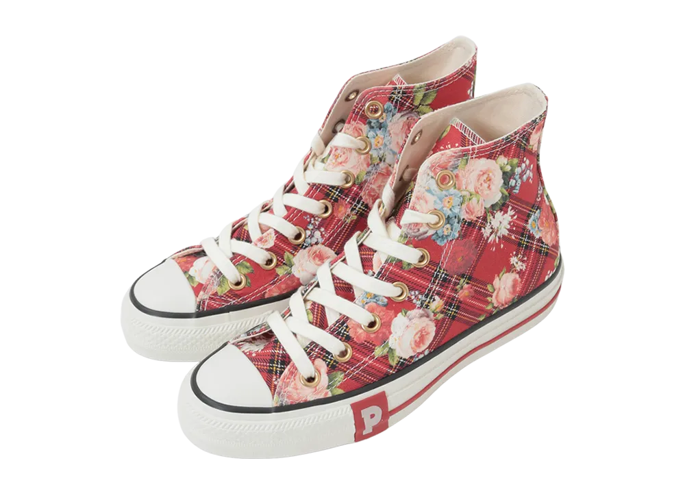 Pink House × Converse All Star (R) Hi "Flower Check"