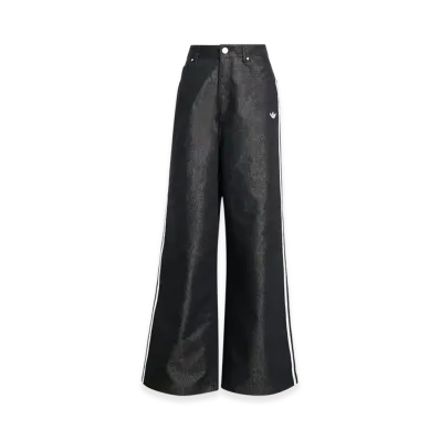 adidas Adilenium Season 4 Teamgeist Baggy Shine Denim Pants "Black"