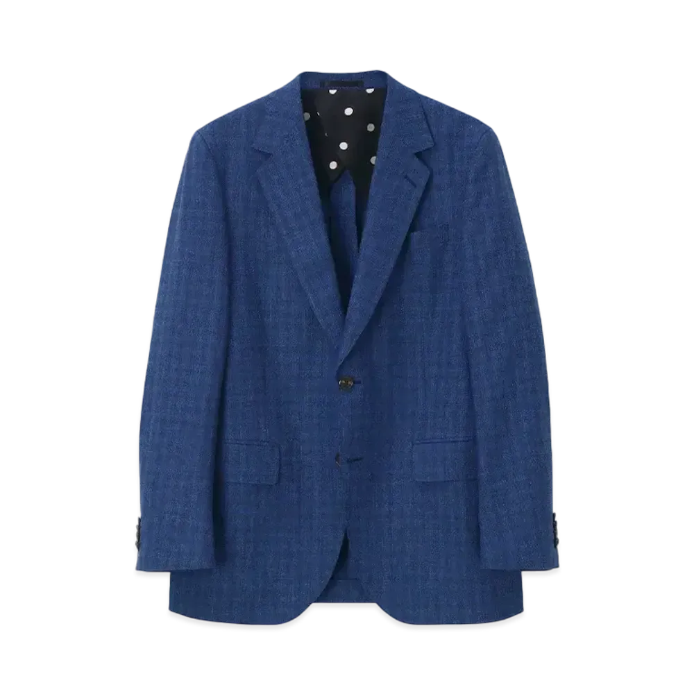 Paul Smith Blend Texture Single 2B Jacket "Blue"