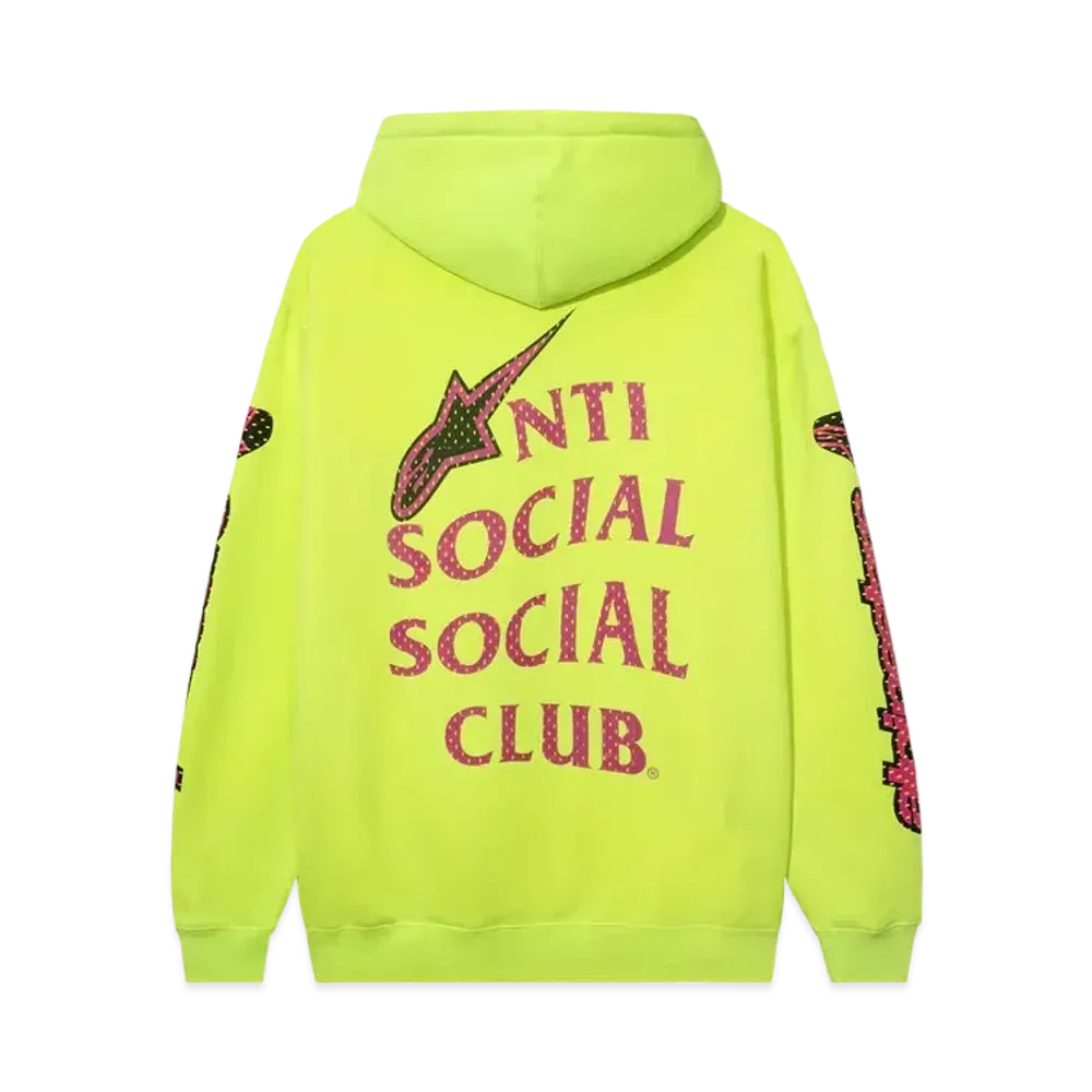 ANTI SOCIAL SOCIAL CLUB x Alpine Stars Track Neon Yellow Hoodie "Neon Yellow"