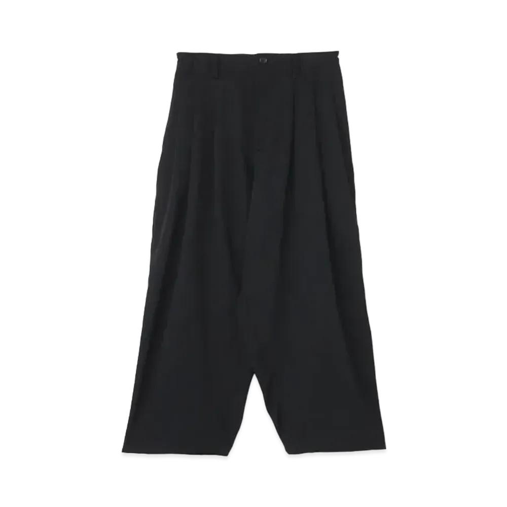 Yohji Yamamoto Pour Homme SIGNATURE EMBROIDERY 12TUCK PANTS "Black"