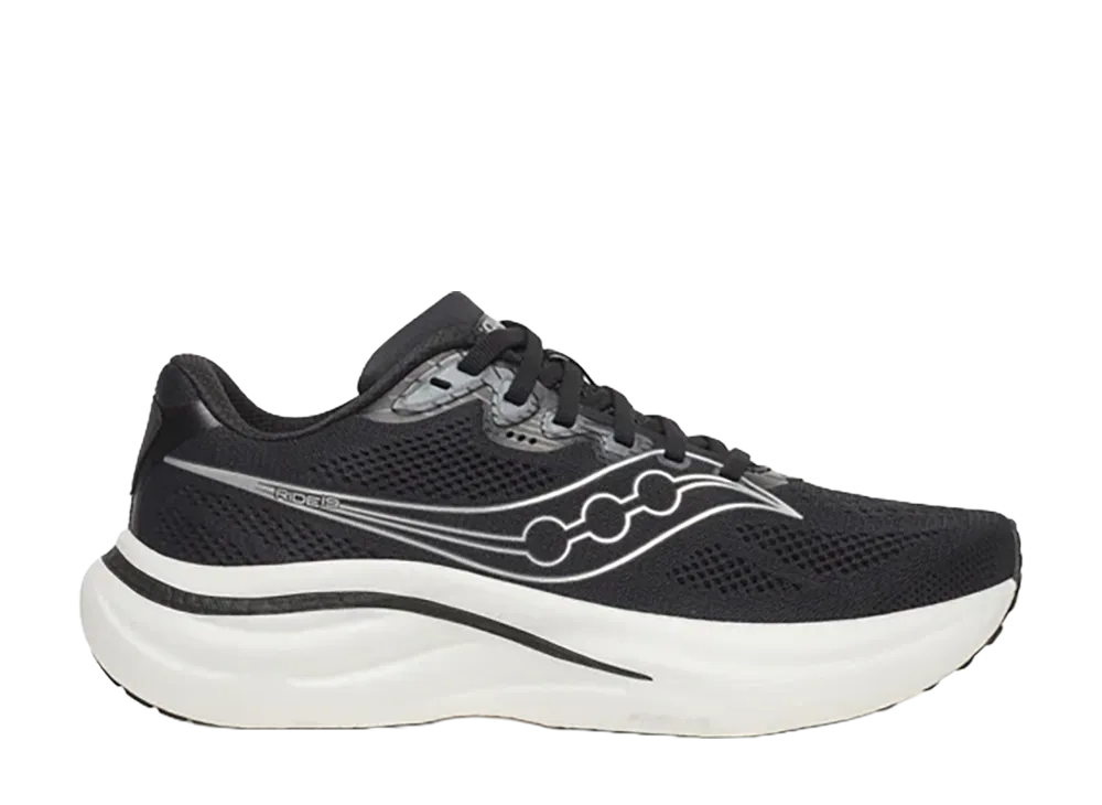 Saucony Women's Ride 19 "Black/Silver"