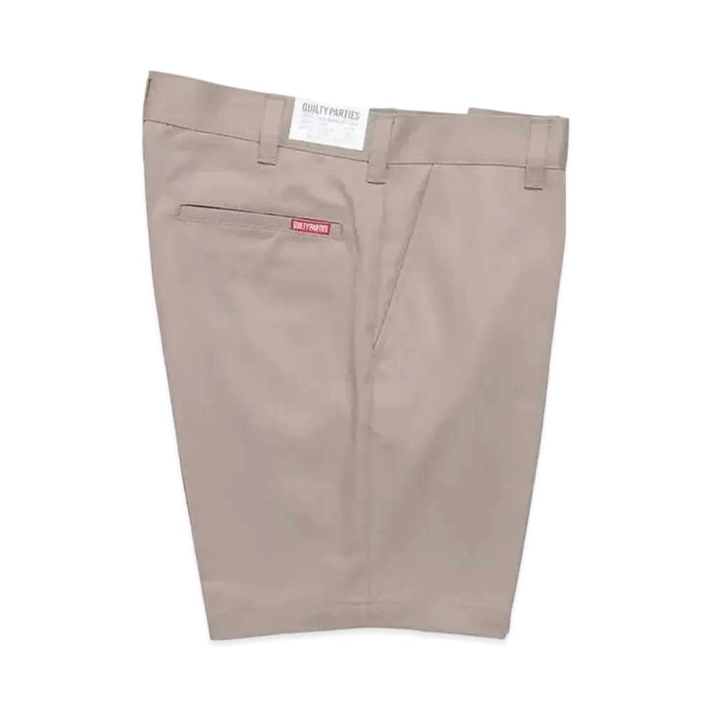 WACKO MARIA GP-104-A-BLANKLINE-ZACK / TWILL SKATE SHORTS "Beige"