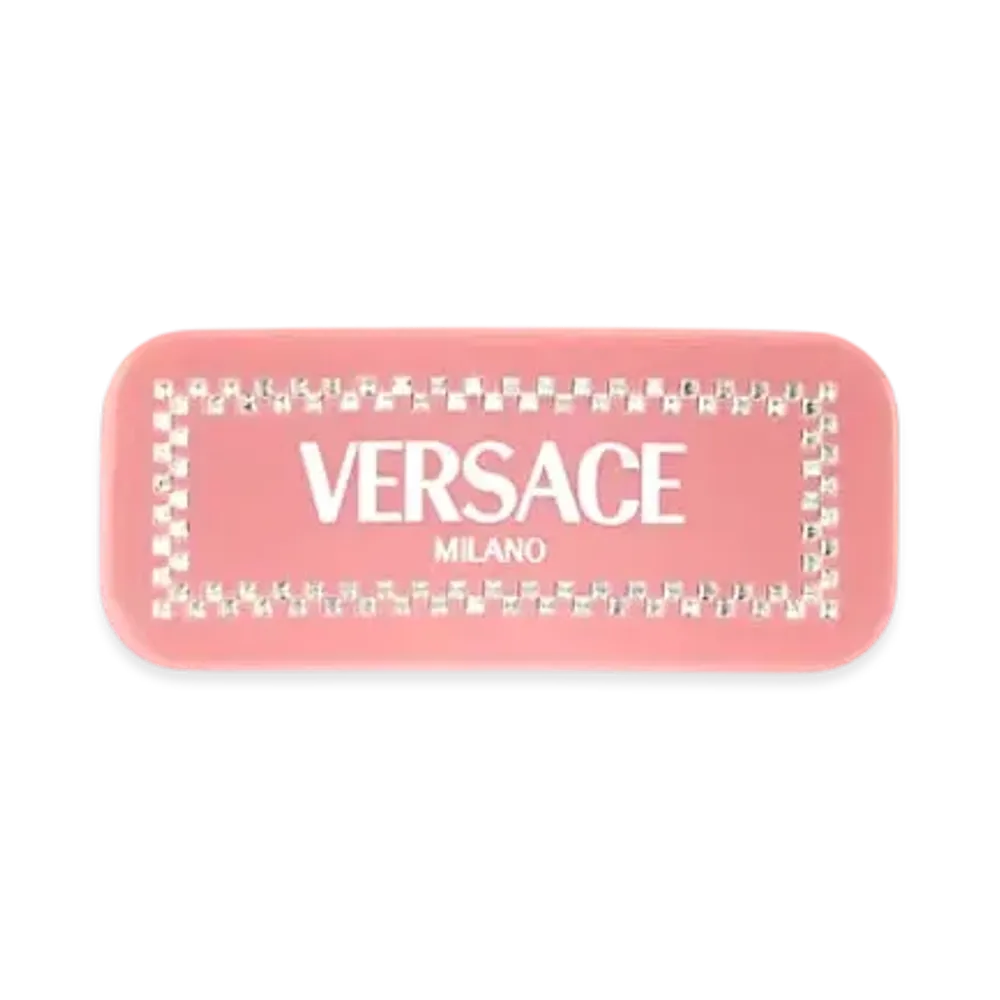 Versace Left Crystal Versace Milano Hair Clip "Black/White"