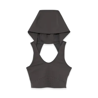 THEREDTHREAD G Tech Hoodie Vest "Gray"