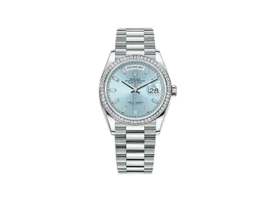 ROLEX Day-Date 36 Ice Blue Dial 128396TBR