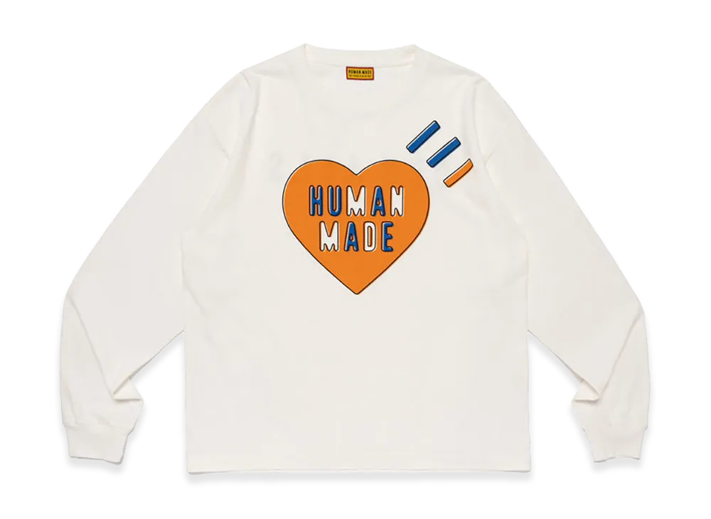 HUMAN MADE Graphic L/S T-Shirt "White"