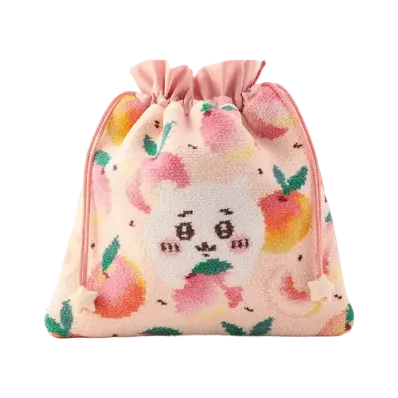 FEILER x Chiikawa Peach Dots Purse "Pale Apricot/Pink"