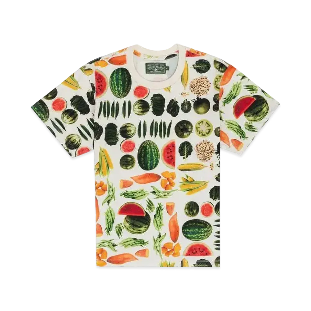 DENIM TEARS Fruit Collage Tee "Natural"