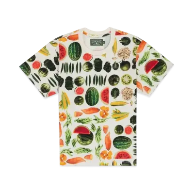 DENIM TEARS Fruit Collage Tee "Natural"