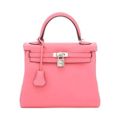 Hermes Kelly Retourne Swift "Rose Azalee/Silver"