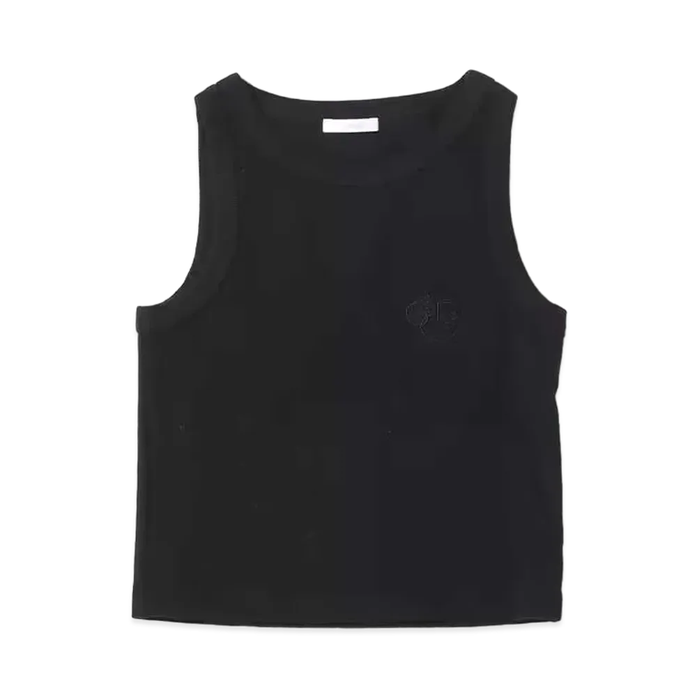 atmos pink Ribbed Amethyst Tank Top "Black"