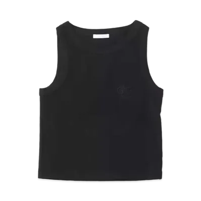 atmos pink Ribbed Amethyst Tank Top "Black"