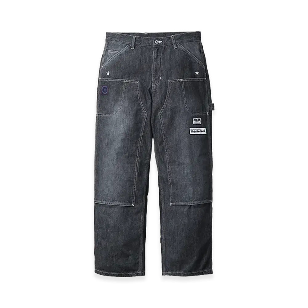 NEIGHBORHOOD x M&M . Washed Denim Painter Pants "Black"