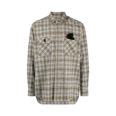 doublet Check Shirt "Taupe Gray"
