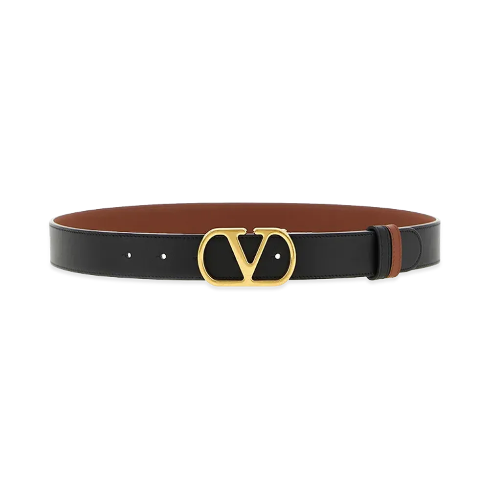 Valentino Garavani Women's Reversible V Logo Belt "Multicolor"