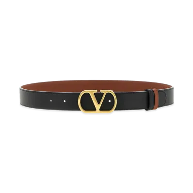 Valentino Garavani Women's Reversible V Logo Belt "Multicolor"