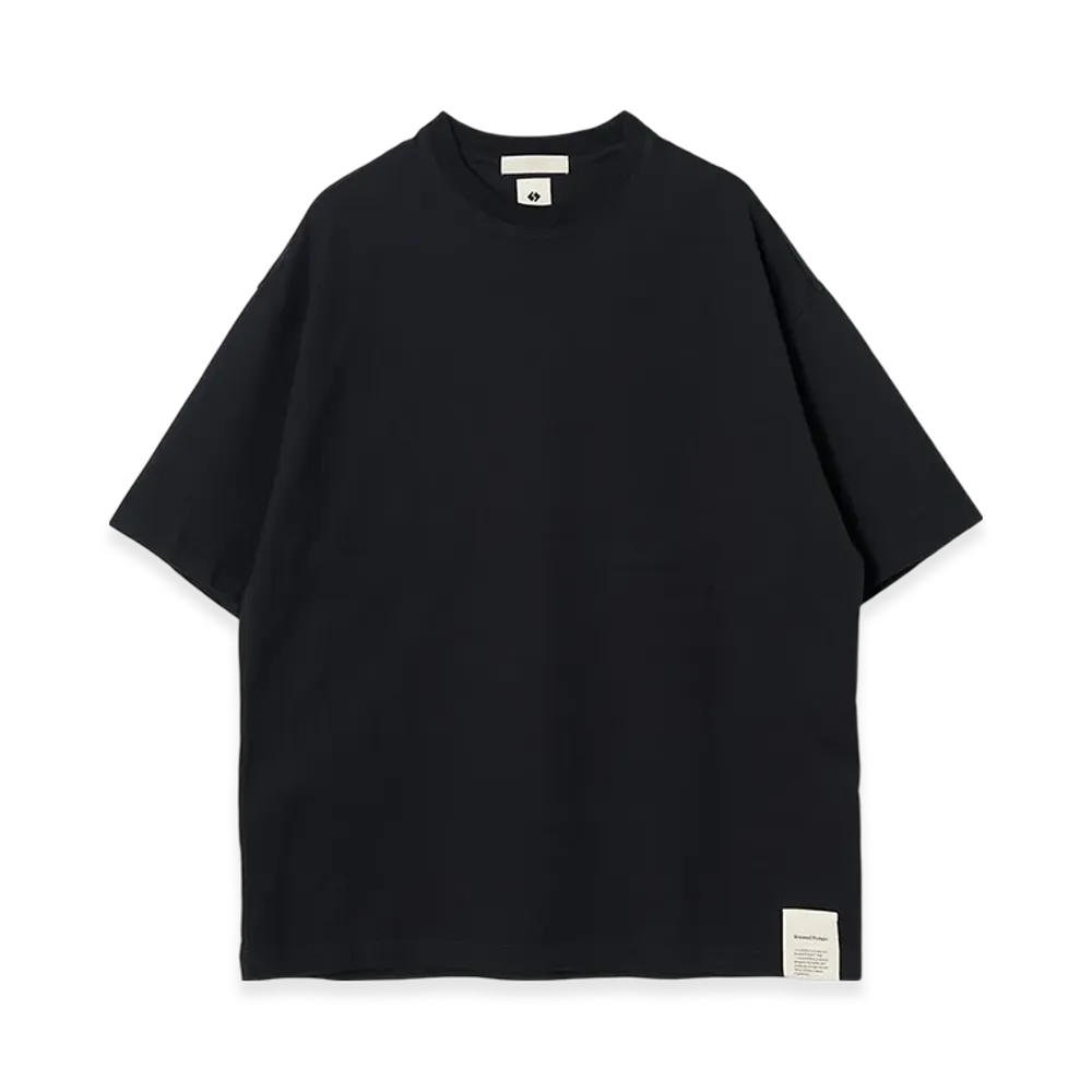 YOKE Brewed Protaintm Blend Cotton Jersey Yoke T-Shirt "Black"