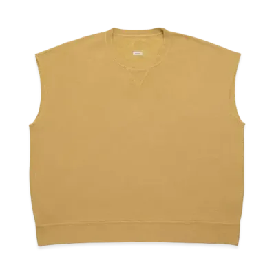 visvim Mondo Sweat S/L Dmgd (U.D.) "Mustard"