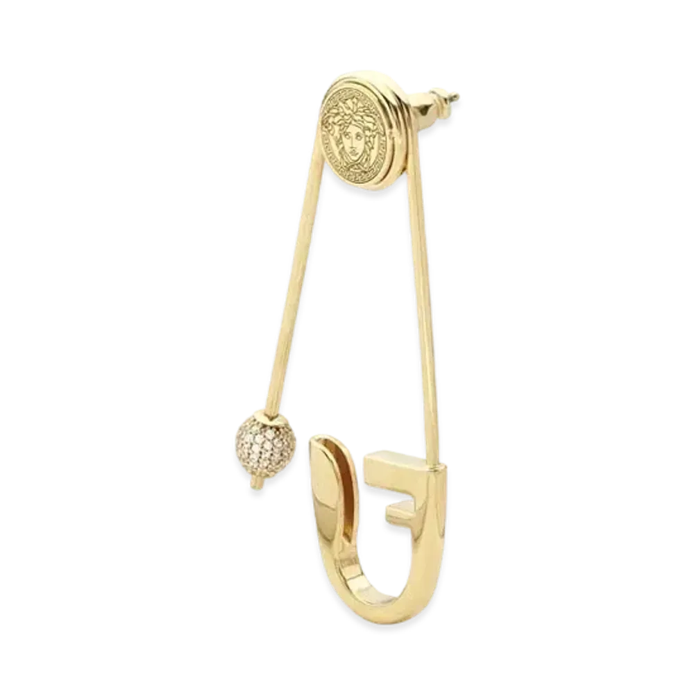 FENDI x Versace Fendace Gold-Colored Earrings "Gold"