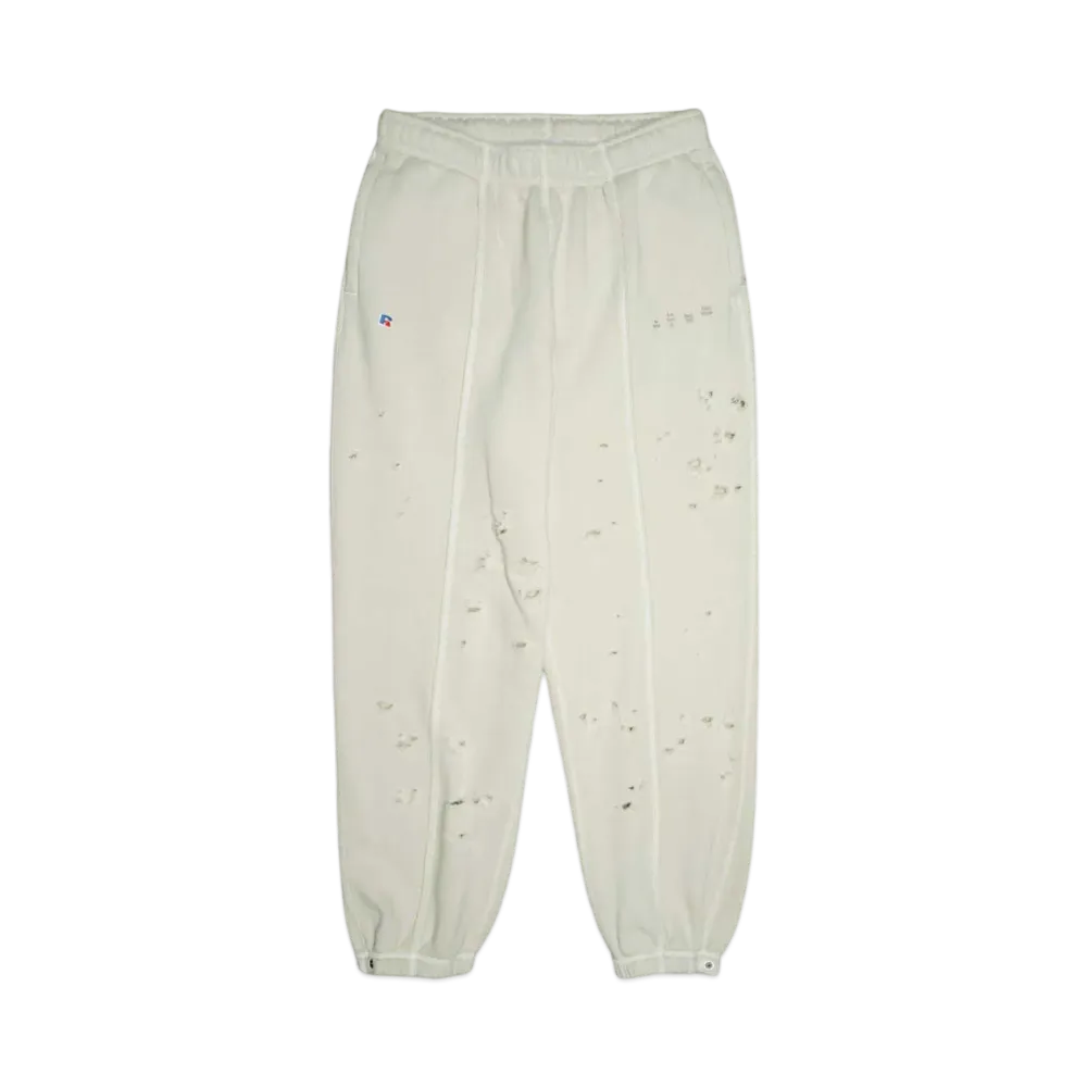 RUSSELL x Bal DISTRESSED ATHLETIC HEAVY COTTON SWEATPANT "SAND"
