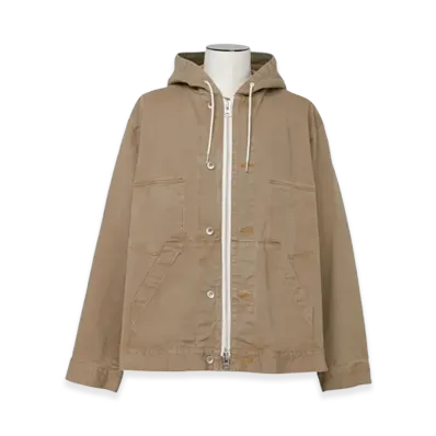 sacai Denim Hoodie "Beige"