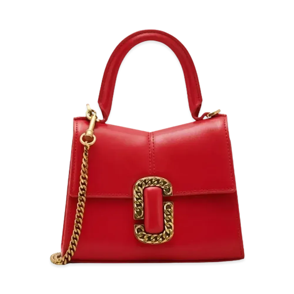 Marc Jacobs The St. Marc Mini Top Handle "True Red"