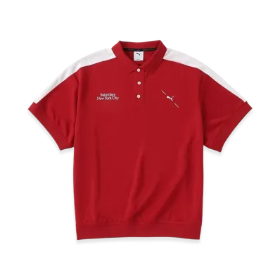 Saturdays NYC x PUMA Knit Polo "Red"
