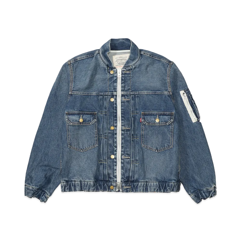 sacai x Levi's Men's Blouson Jacket "Blue"